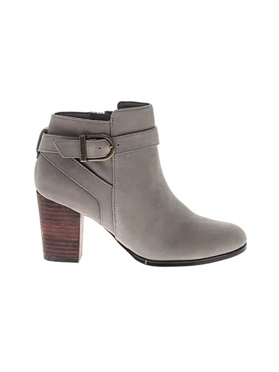 Pre-owned Cole Haan Ankle Boots In Gray