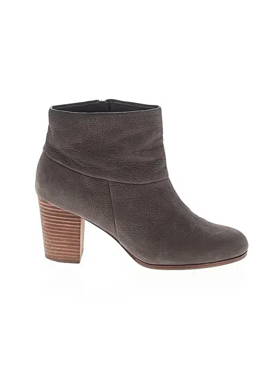 Pre-owned Cole Haan Ankle Boots In Gray