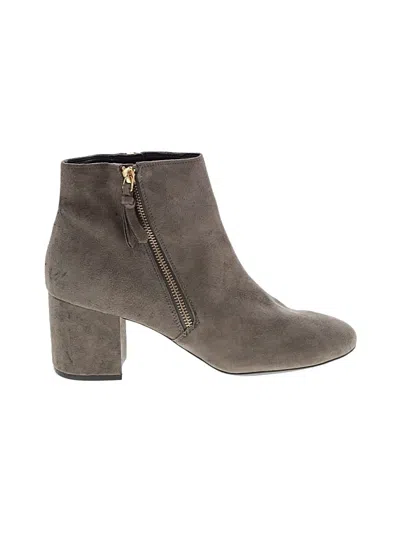 Pre-owned Cole Haan Ankle Boots In Gray