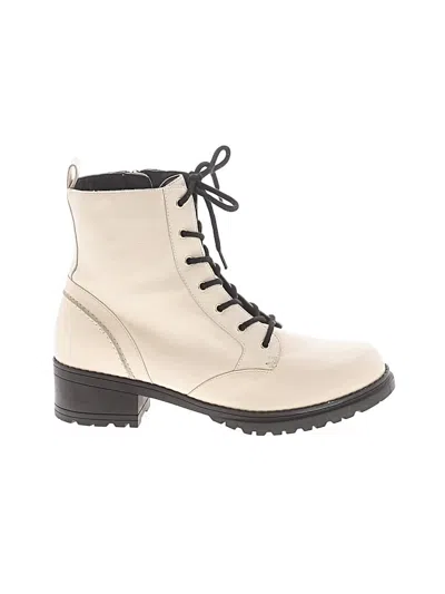 Pre-owned Cole Haan Ankle Boots In Ivory