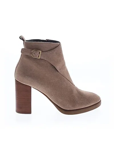 Pre-owned Cole Haan Ankle Boots In Tan