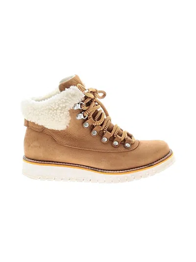 Pre-owned Cole Haan Ankle Boots In Tan