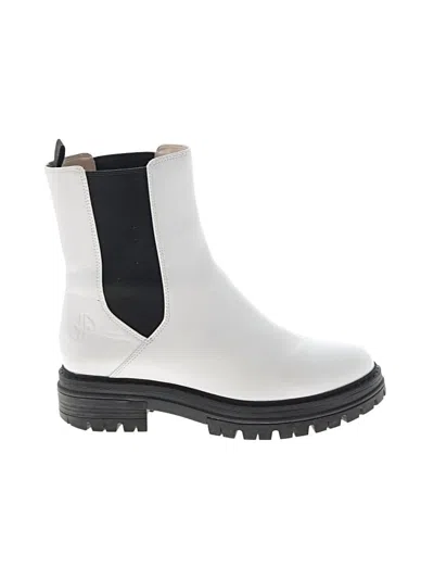 Pre-owned Cole Haan Ankle Boots In White