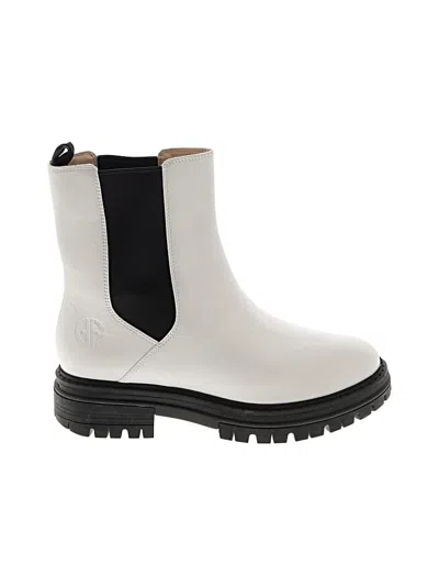Pre-owned Cole Haan Ankle Boots In White