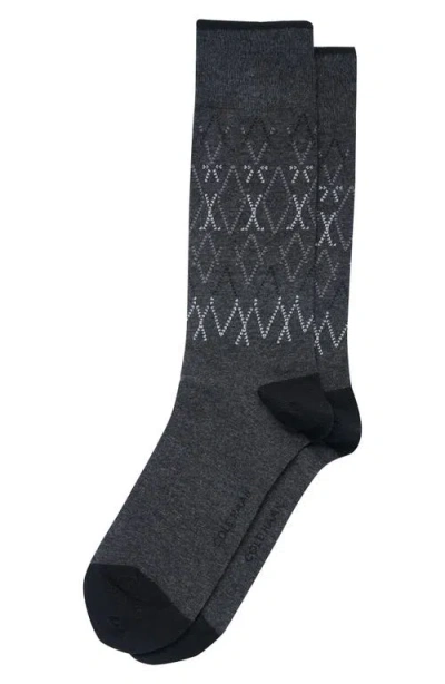 Cole Haan Argyle Dress Socks In Gray