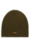Cole Haan Avery No Cuff Beanie In Olive Night