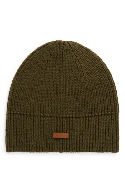 Cole Haan Avery No Cuff Beanie In Olive