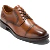Cole Haan Bedford Cap Toe Derby In British Tan