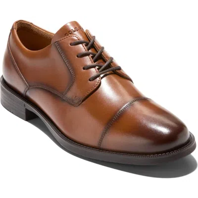 Cole Haan Bedford Cap Toe Derby In British Tan