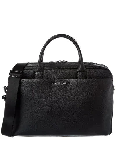 Cole Haan Belmont Leather Briefcase In Black