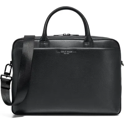 Cole Haan Belmont Leather Briefcase In Black