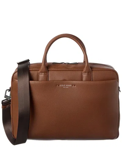 Cole Haan Belmont Leather Briefcase In Brown