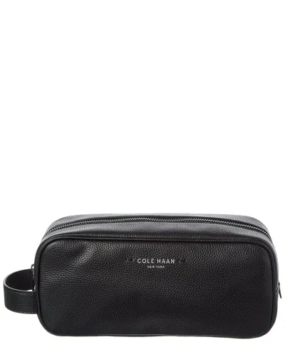 Cole Haan Belmont Leather Dopp Kit In Black
