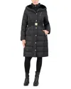 Cole Haan Belted Puffer Coat In Black
