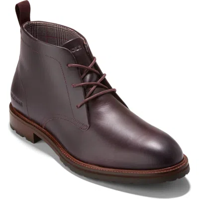 Cole Haan Berkshire Lug Chukka Boot In Dark Red