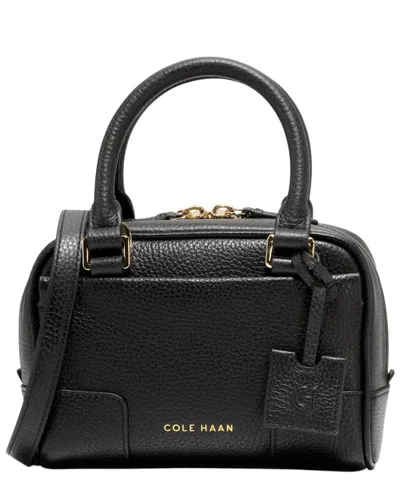 Cole Haan Beverly Mini Leather Satchel In Black