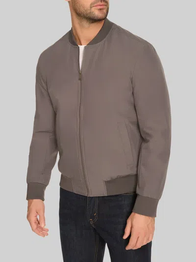 Cole Haan Big & Tall Men's Regular Fit Bomber Jacket In Brown