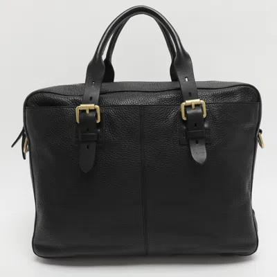 Pre-owned Cole Haan Black Leather Briefcases