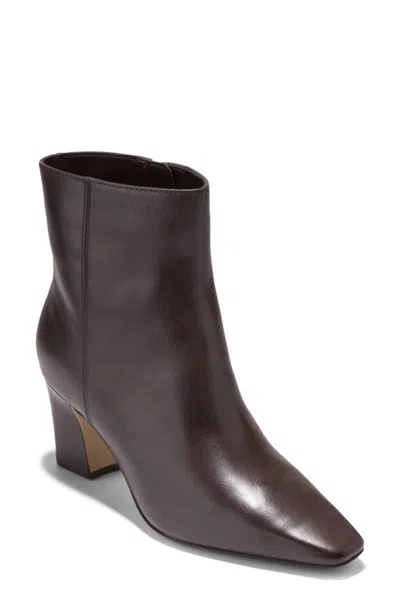 Cole Haan Blanche Leather Snip Toe Bootie In Black
