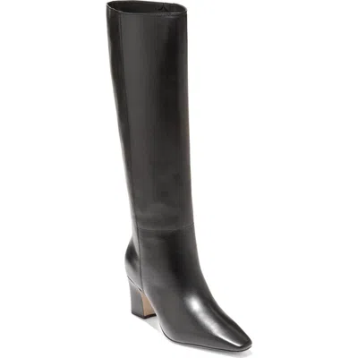 Cole Haan Blanche Snip Toe Knee High Boots In Black