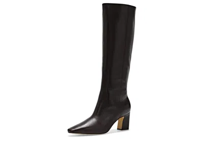 Cole Haan Blanche Tall Boots Women's Boots Dark Chocolate Leather: 6.5 B - Medium In Black