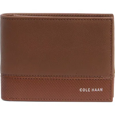 Cole Haan Bleecker Leather Bifold Wallet In Brown