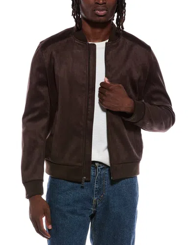 Cole Haan Bomber Jacket In Brown