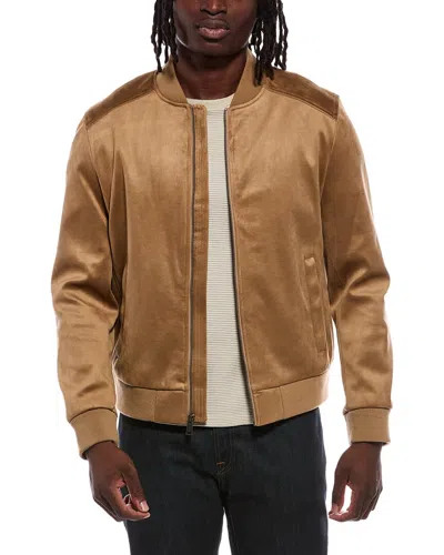 Cole Haan Bomber Jacket In Brown