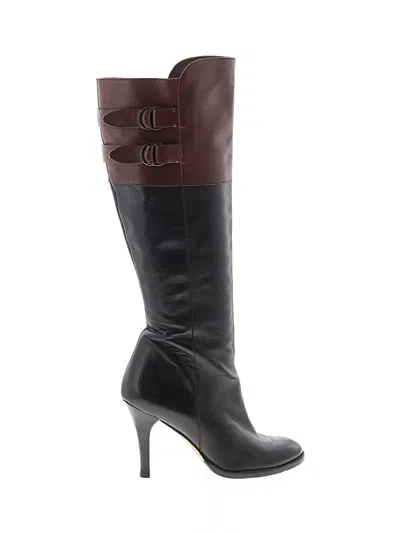 Pre-owned Cole Haan Boots In Burgundy