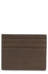 Cole Haan Bowery Leather Card Case In Brown