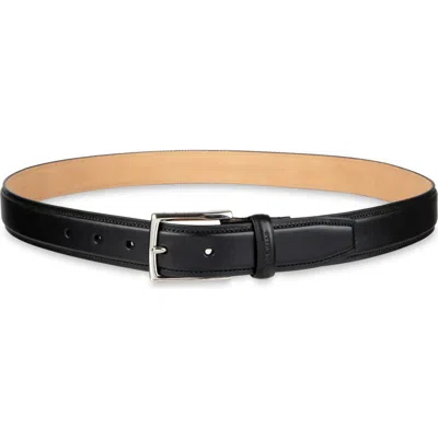 Cole Haan Burnished Edge Leather Belt In Black
