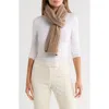 Cole Haan Cable Knit Scarf In Brown