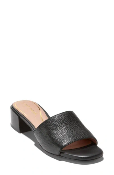 COLE HAAN COLE HAAN CALLI SINGLE BAND BLOCK HEEL SLIDE SANDAL
