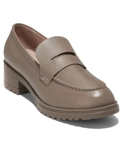 Cole Haan Camea Lug Leather Loafer In Brown