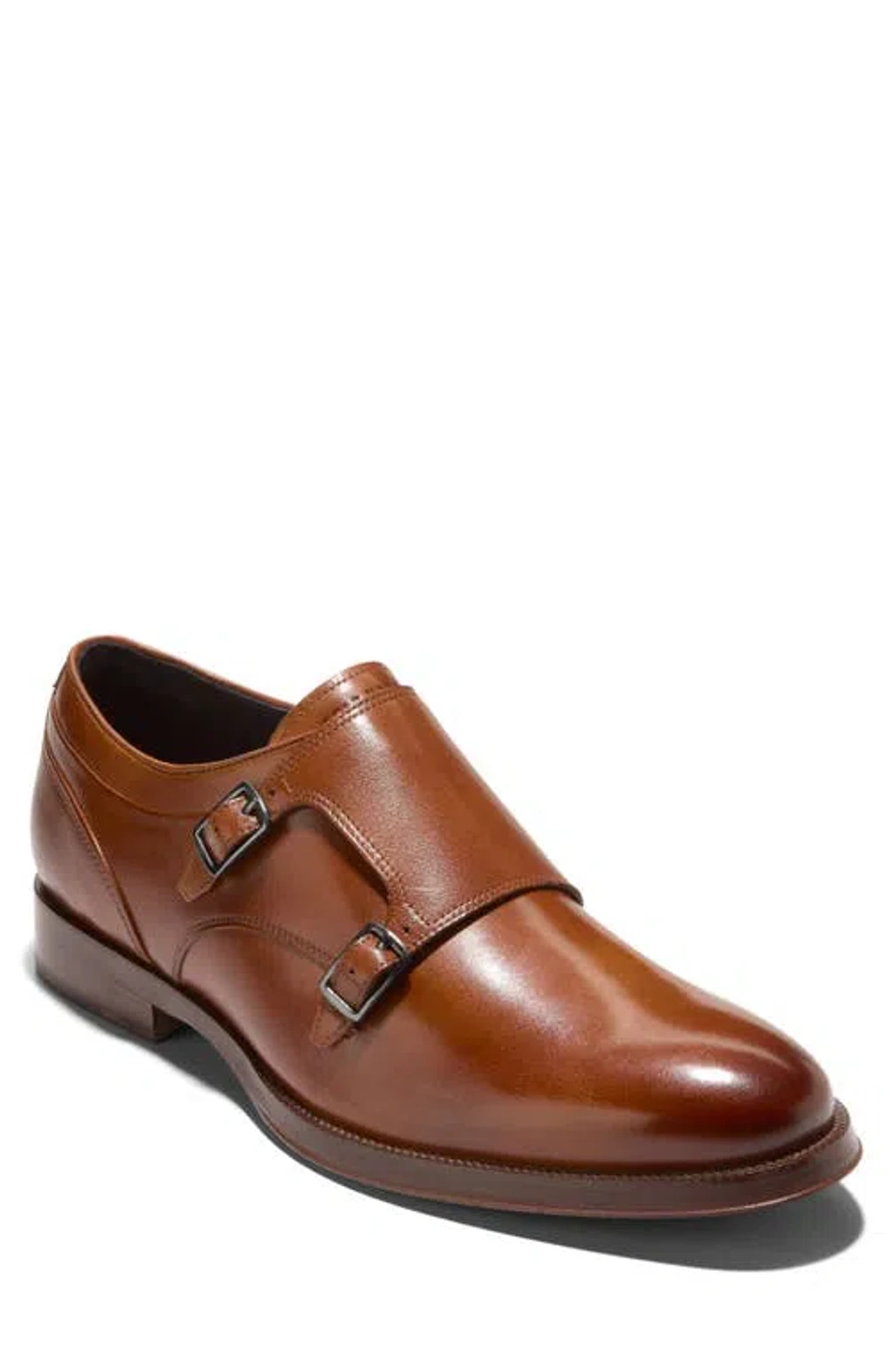 Cole Haan Carnegie Monk Strap Loafer In British Tan | ModeSens display picture 1