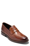 Cole Haan Carnegie Penny Loafer In British Tan