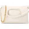 Cole Haan Carolyn Leather Foldover Tote In Ivory