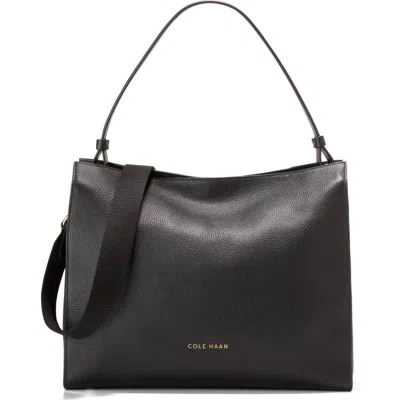 Cole Haan Carryall Leather Satchel In Black