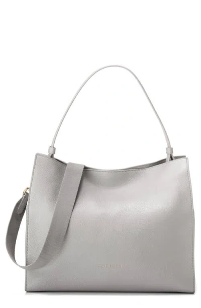 Cole Haan Carryall Leather Satchel In Drizzle