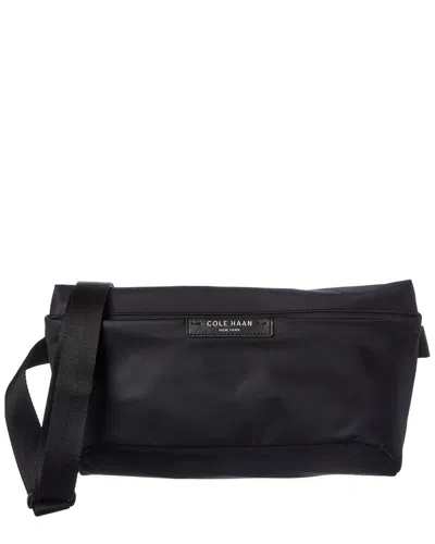Cole Haan Carson E/w Canvas Sling Bag In Black
