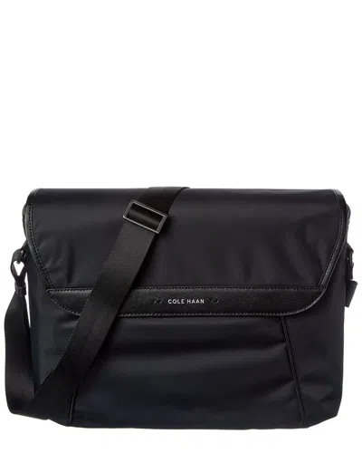 Cole Haan Carson Flap Messenger Bag In Black