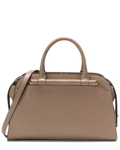Cole Haan Catherine Medium Leather Satchel In Neutral