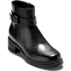 Cole Haan Women's Catherine Waterproof Block Heel Booties In Black Leather