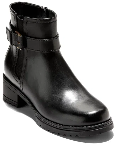 Cole Haan Women's Catherine Waterproof Block Heel Booties In Black Leather