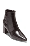 Cole Haan Catlyn Bootie In Chocolate Croc Print