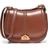 Cole Haan Celenea Leather Shoulder Bag In Brown