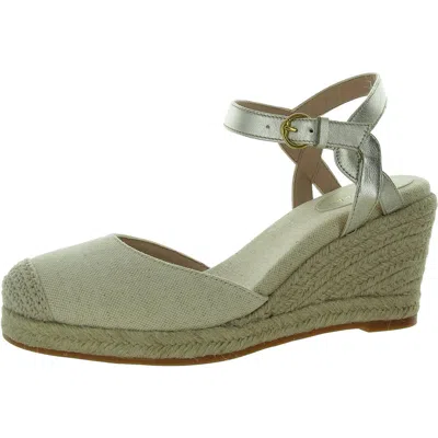 Cole Haan Cf Esp Wedge Womens Ankle Strap Closed Toe Wedge Sandals In Green
