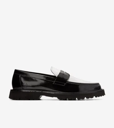 Cole Haan Ch X Fragment American Classics Penny Lf In Black Spectator-white