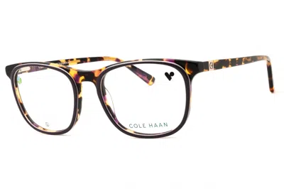 Cole Haan Ch4518 Tortoiseshell Acetate Eyeglasses In Brown