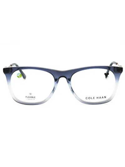 Cole Haan Ch4520 Eyeglasses In Plum Gradient/clear Demo Lens
